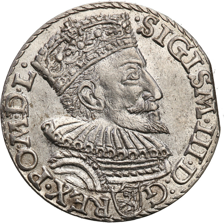 Zygmunt III Waza. Trojak (3 grosze) 1594, Malbork RZADKOŚĆ